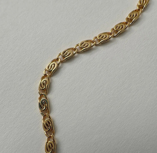 Snail Chain Necklace (Gold)