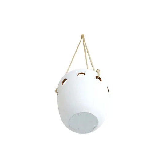 Hanging Terracotta Planter / White