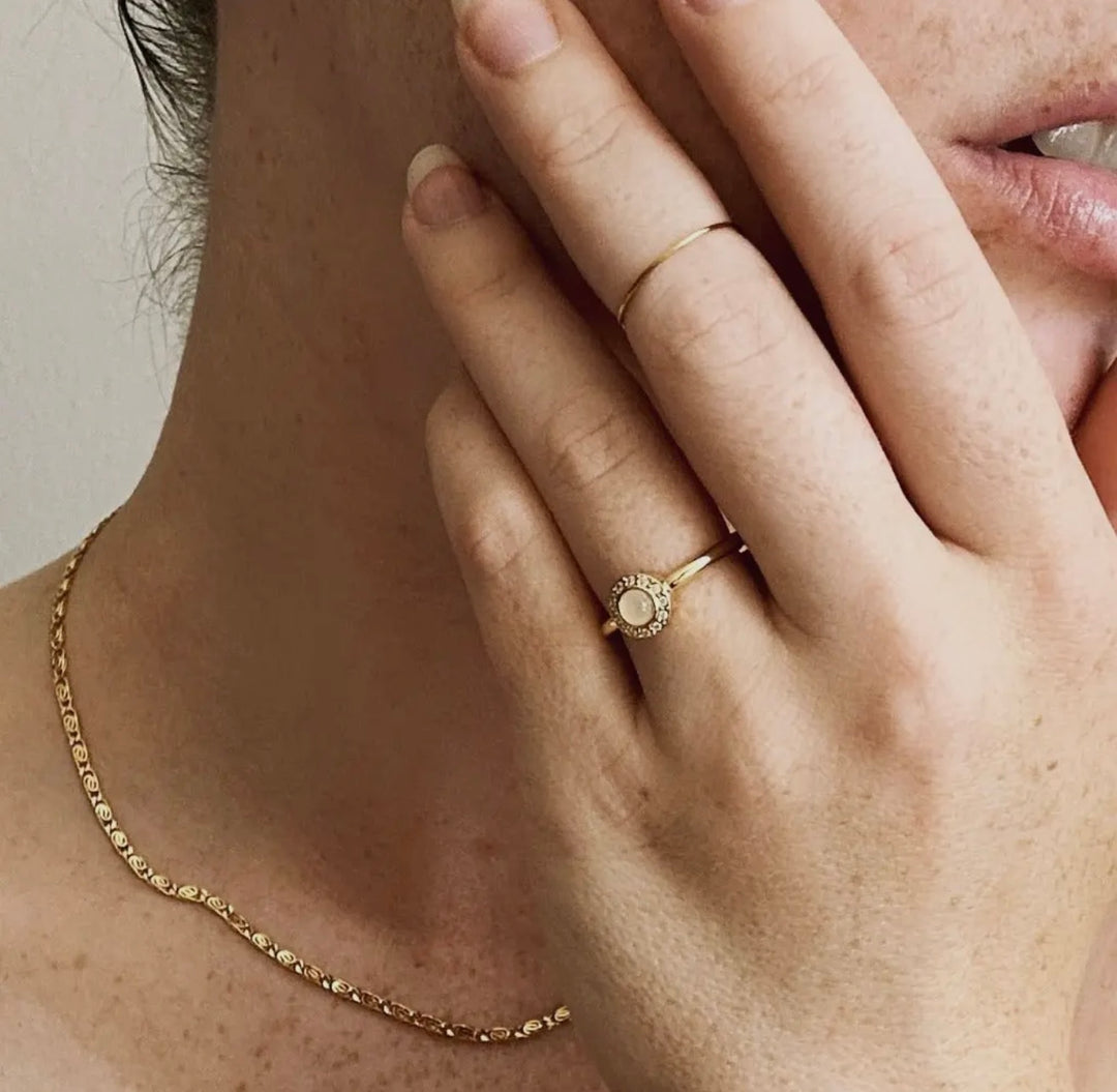 Snail Chain Necklace (Gold)