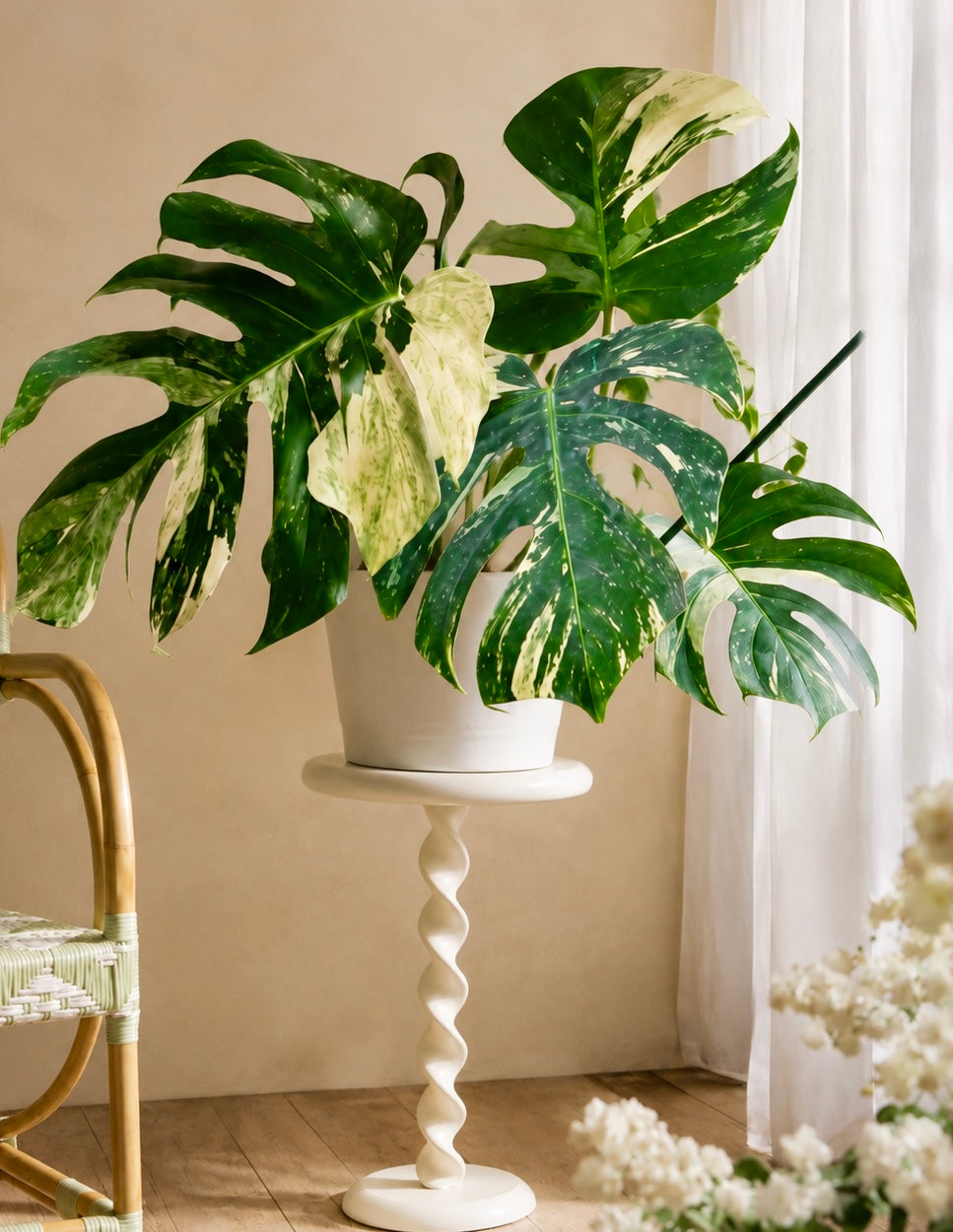 Monstera Jungle Mint large variegated monstera 