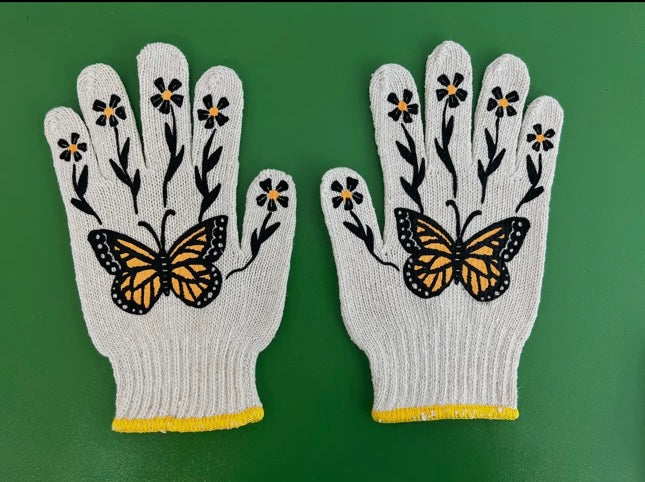 Monarch Butterfly Gardening Gloves for sale near me - great holiday gift idea