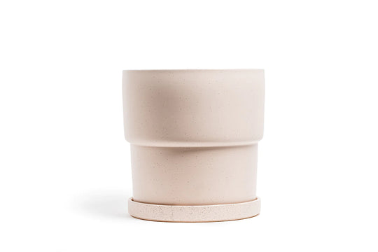 Calyx Planter in White Sesame