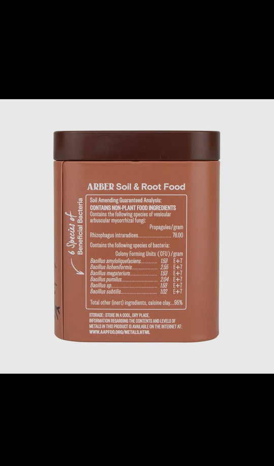 Organic Arber Soil & Root Food W Mycorrhizae Ingredients 