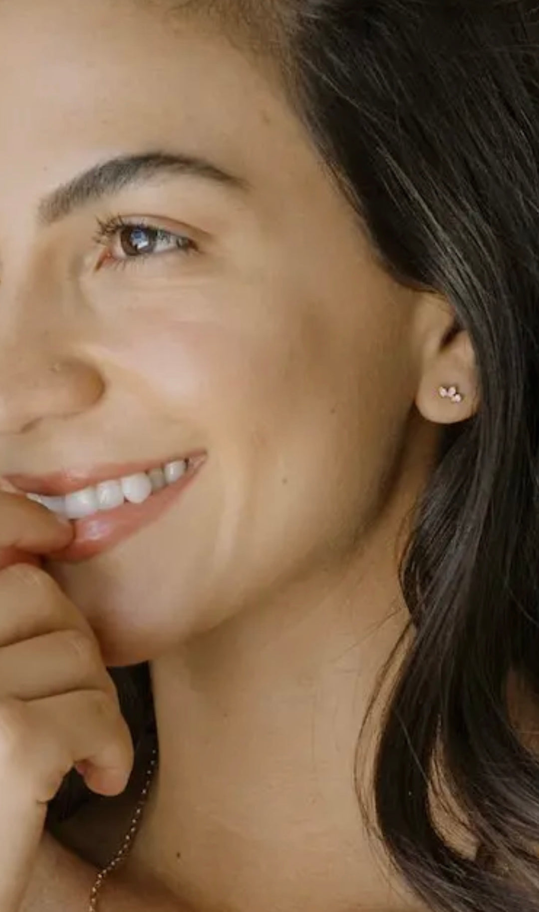 Crystal Lotus Studs (Gold)