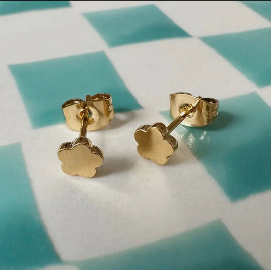 Flower Power Studs (Gold)