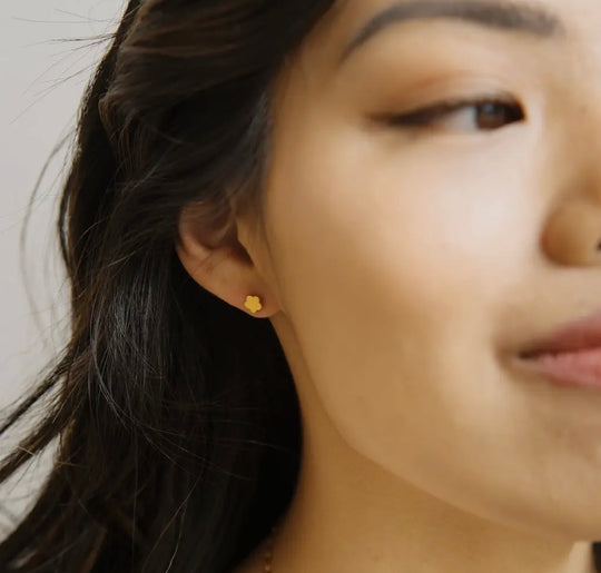 Flower Power Studs (Gold)