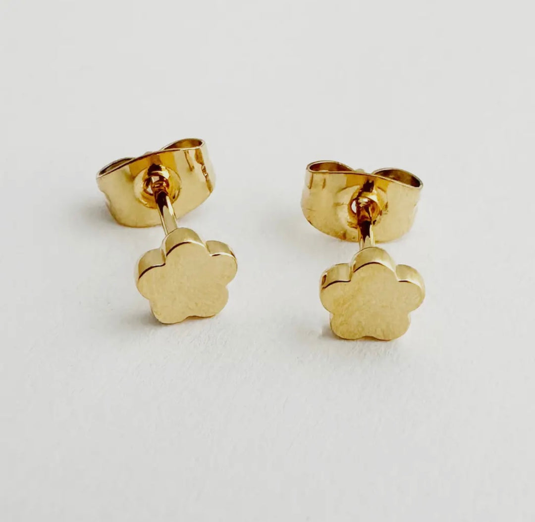 Flower Power Studs (Gold)